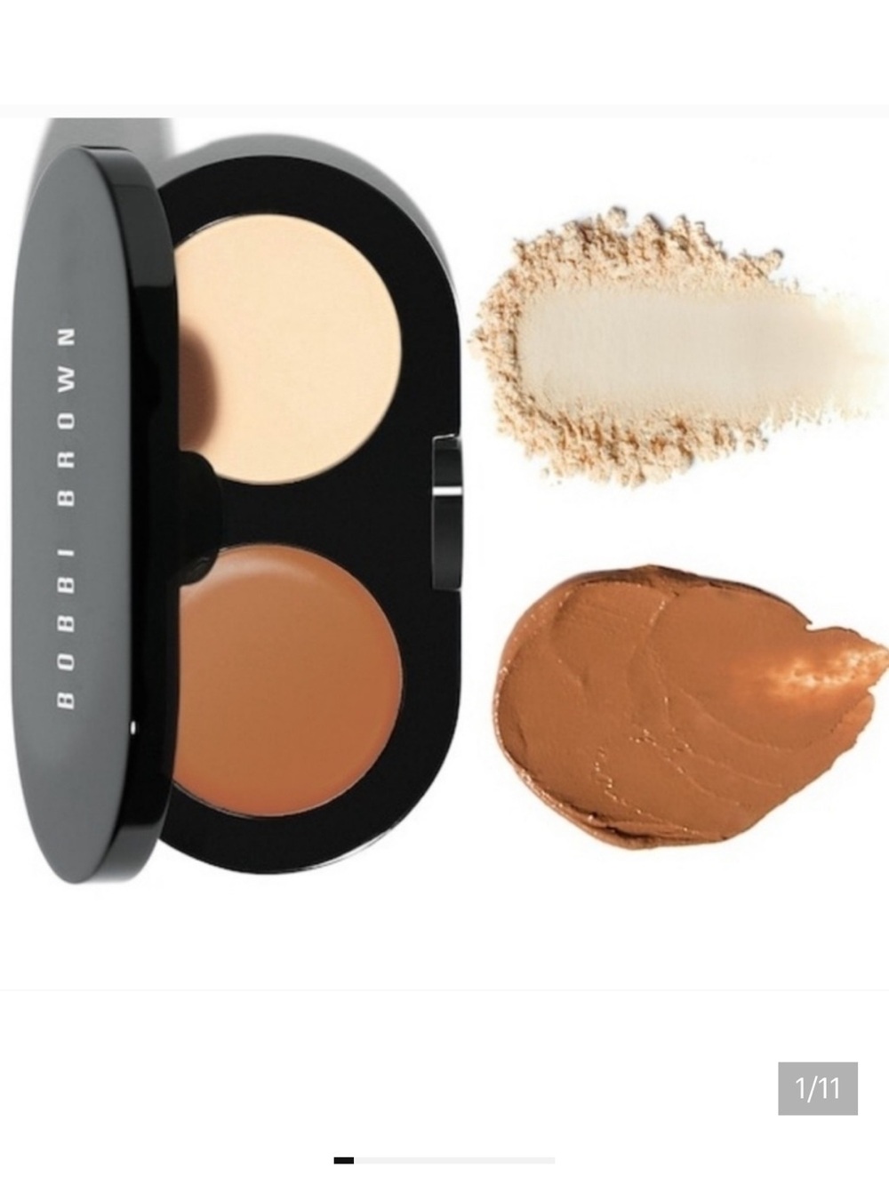 Bobbi Brown Concealer Duo in Cream and Warm Tan Golden is the color